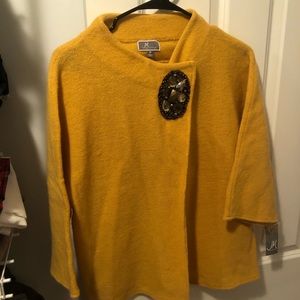 Stylish mustard color cardigan